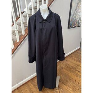 Burberry Navy Mens Trench Coat Nova Check Liner 40T